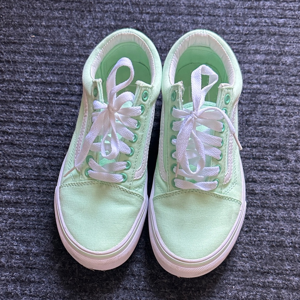 Vans Mint Green Athletic Shoes